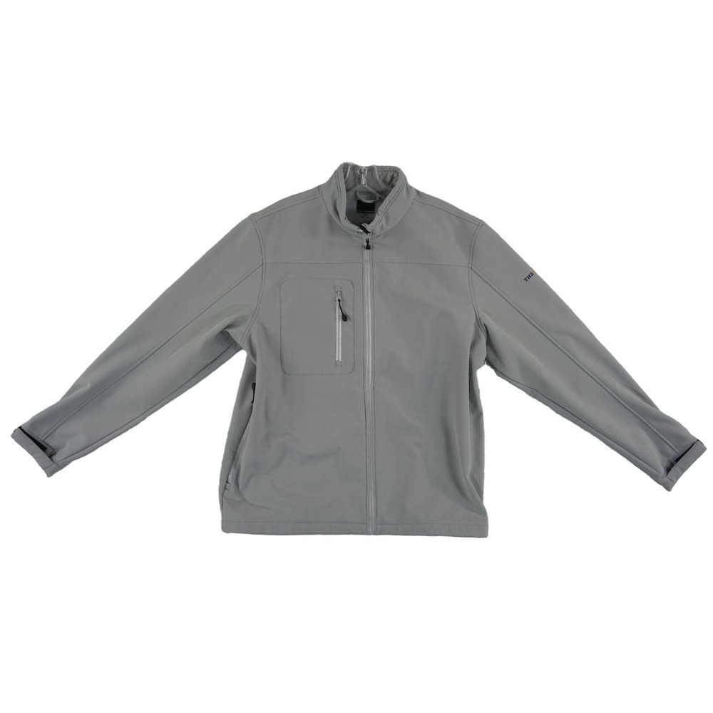 Greg Norman Softshell Jacket Men's Size Large Gray The Players Fleece Lined